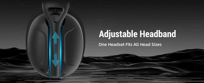 ATTACK SHARK L80PRO Low Latency Wireless Gaming Headset Tri-Mode Bluetooth Ultra-Light 40mm Drivers Headphone for PC PS5 Switch