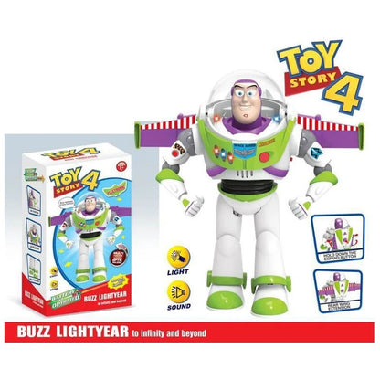 Disney 33cm Pixar Toy Story 4 Buzz Lightyear Bonecos de Ação Falantes Corpo de Pano Modelo Coleção Limitada Enfeite Brinquedos Presente