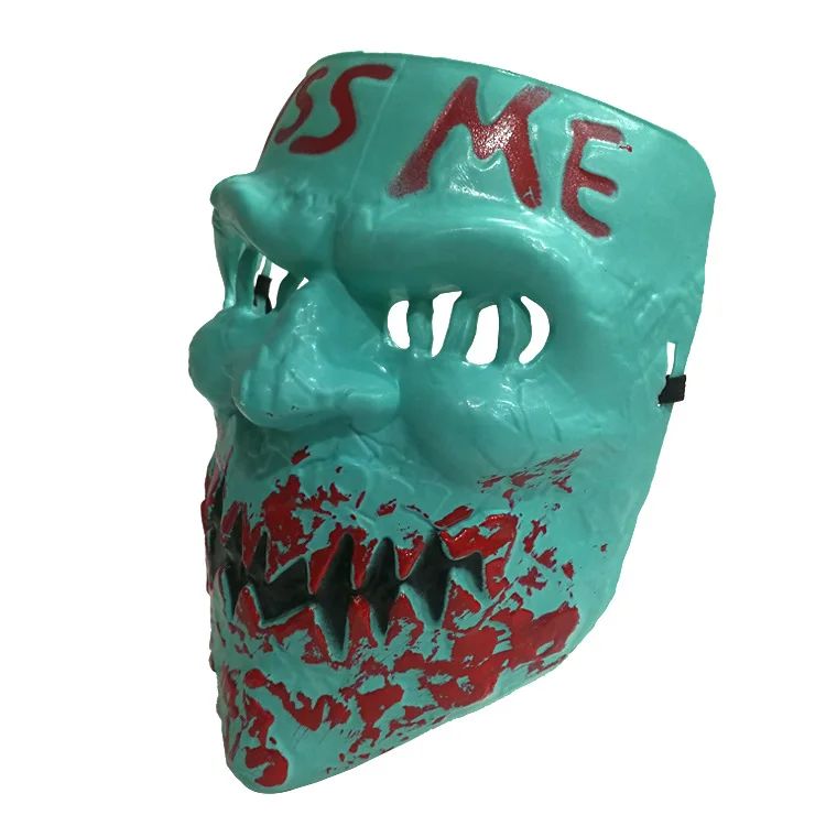 Human Removal Plan Mask Evil Smiley Bleeding Mask Men and Women Kiss Me Mask Halloween Mask Human Removal Plan Cosplay Mask