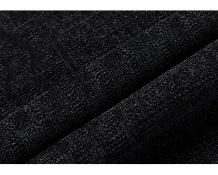 Brand Clothing High Quality Fashion Sweaters Male Slim Fit Casual Knitted Pullover Man Casual Round Neck Sweaters Black Grey