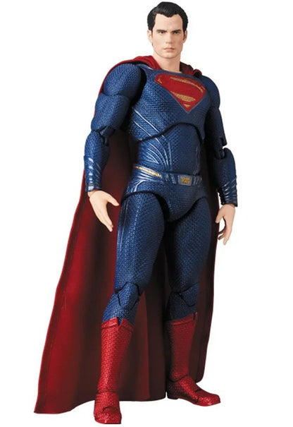 16cm DC Superman MAFEX 057 Liga da Justiça Super Homem Boneco Articulado Colecionável Modelo BJD Brinquedo de Presente