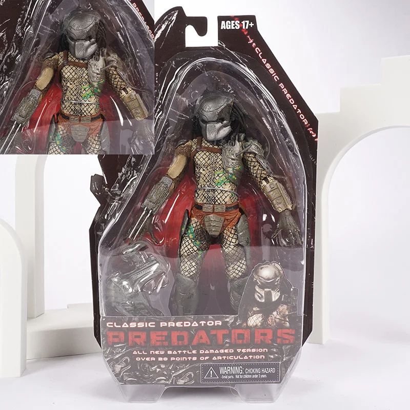 Filme Clássico NECA Ultimate Series Predador 7" Caçador da Selva vs Ovos Alienígenas PVC Boneco Articulado Colecionável