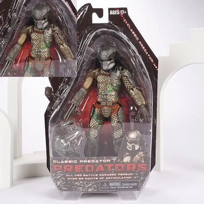 Filme Clássico NECA Ultimate Series Predador 7" Caçador da Selva vs Ovos Alienígenas PVC Boneco Articulado Colecionável