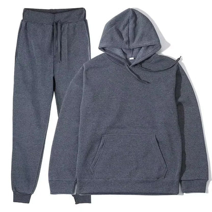 Men Sportswear Sweater Suit Hoodies + Pants Sports Clothing Spring Autumn Sets Jogging Trousers Running Male Tracksuits