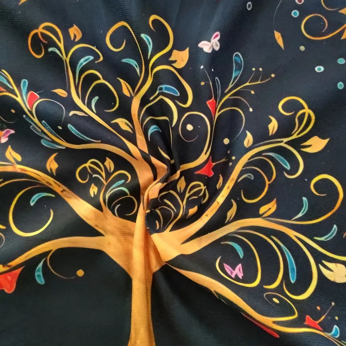 Colorful Tree Of Life Tarot Card Tablecloth Altar Cloth Pagan Pendulum Witchcraft Astrology Oracle Card Pad Divination Tools