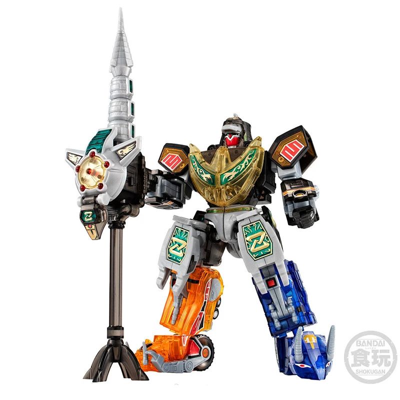 Em Estoque BANDAI SMP Mighty Morphin Power Rangers Dragon Ceasar Clear Color Ver. Anime Action Figures Modelo de Montagem Brinquedo