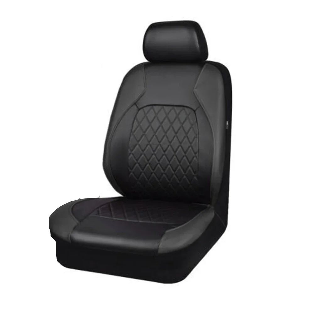 Capas de Assento de Carro em Couro PU Universal para a Maioria dos Carros, Compatíveis com Airbag, Acessórios de Interior de Carro, Almofada de Capa Dianteira/Traseira/Conjunto Completo
