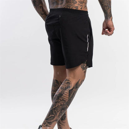 Brand Men Fitness Bodybuilding Gyms Workout  Shorts Man Summer Male Breathable Quick Dry Sportswear Jogger Beach Short Pants