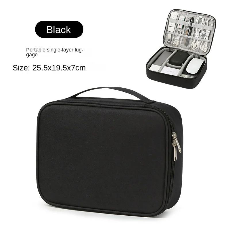 Portable USB Data Line Charger Storage Bag Travel Cable Organizer Waterproof Cable Storage Bag Digital Electronic Organizer