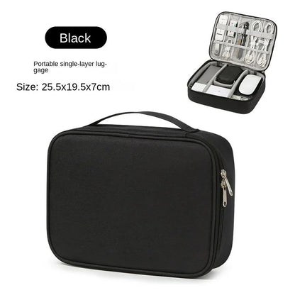 Portable USB Data Line Charger Storage Bag Travel Cable Organizer Waterproof Cable Storage Bag Digital Electronic Organizer
