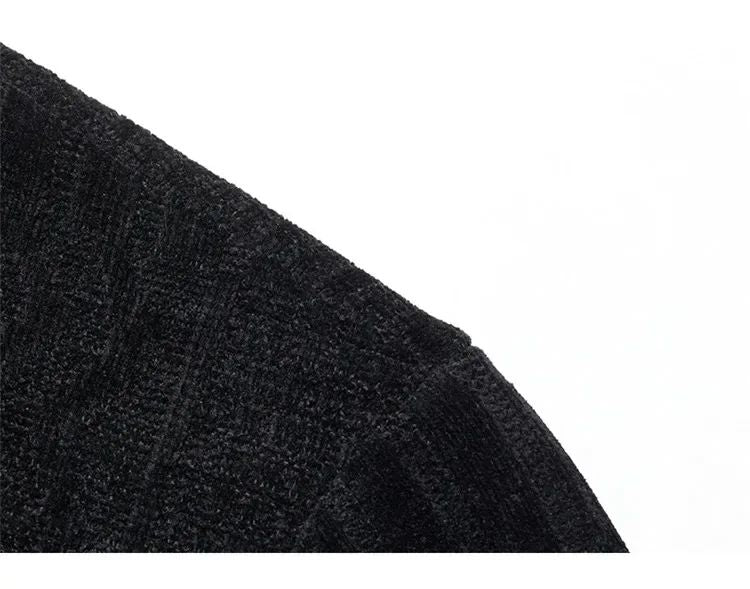 Brand Clothing High Quality Fashion Sweaters Male Slim Fit Casual Knitted Pullover Man Casual Round Neck Sweaters Black Grey