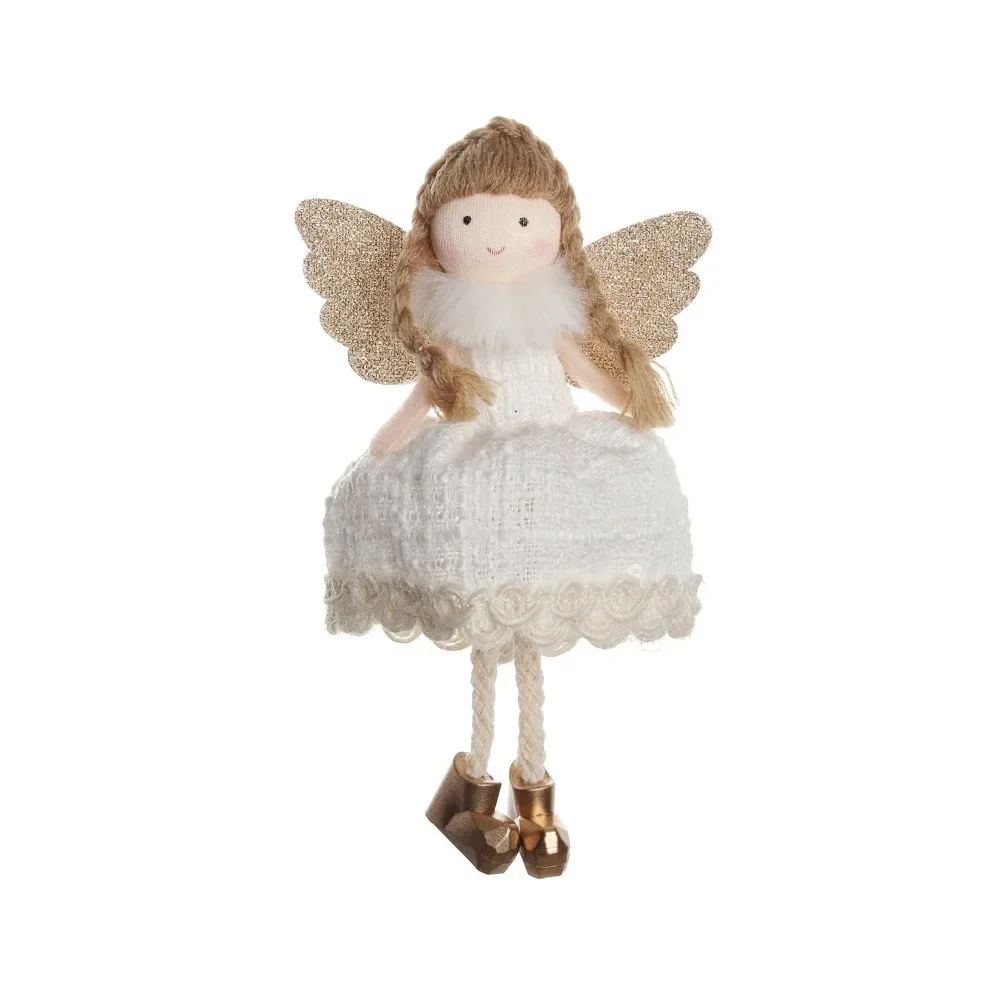 Christmas plush antlers angel girl pendant Christmas tree pendant creative doll pendant gift