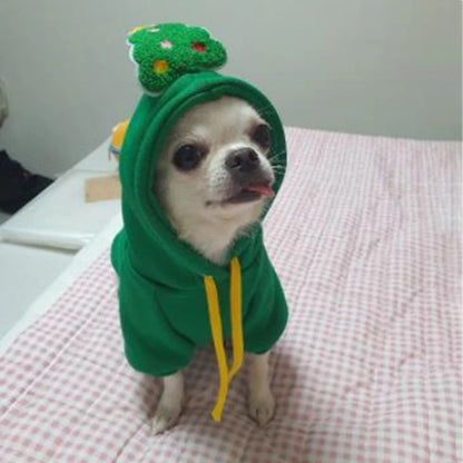 Roupa de Natal para Cães Pequenos e Médios, Roupa de Cachorro, Casaco de Gatinho, Fantasia de Chihuahua, Roupas de Ano Novo para Pets