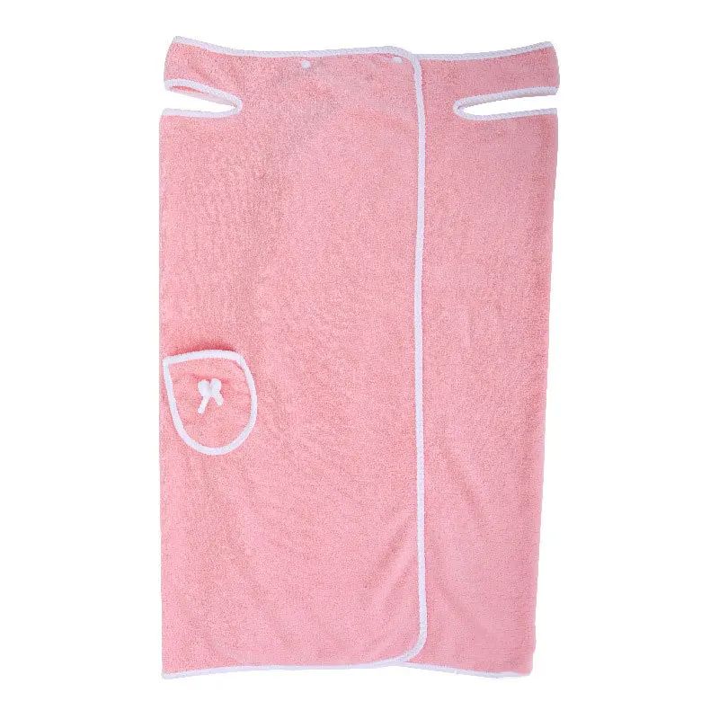 135*80cm Coral Velvet Bath Skirt Soft Absorbent Thickened Shower Towe Bathrobe Adult Women Chest Wrapped Wearable Bath Towel New