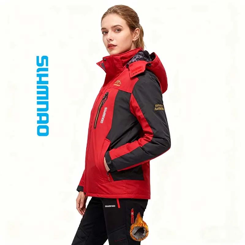 Roupas de Neve Quentes Engrossadas Impermeáveis de Inverno 2025, Calças Quentes de Neve, Roupas de Pesca Masculinas Impermeáveis Engrossadas para Externa,