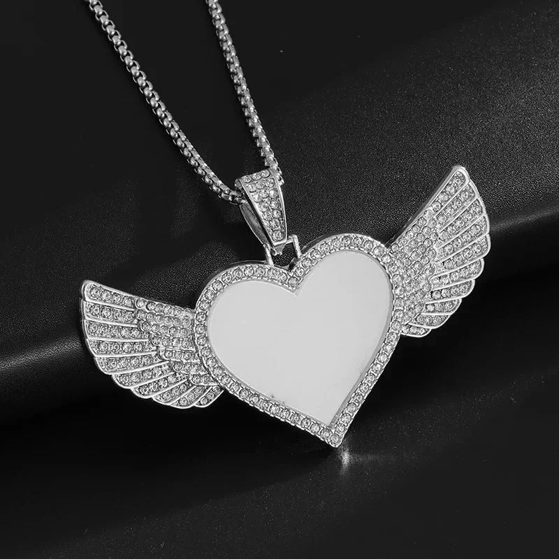 Pingente de Pistola com Gelo Cravejado Bling Colar de Metralhadora Masculino Personalidade Hip Hop Rock Punk Joia Legal para Festa de Rua Presente