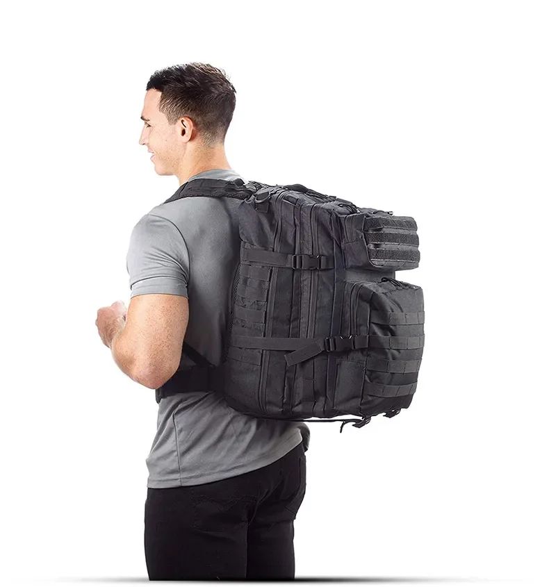 Mochila Tática Militar Exército 60L Masculina de Viagem Grande Capacidade Mochilas Masculinas Impermeáveis Esportes ao Ar Livre Bolsas Multifuncionais