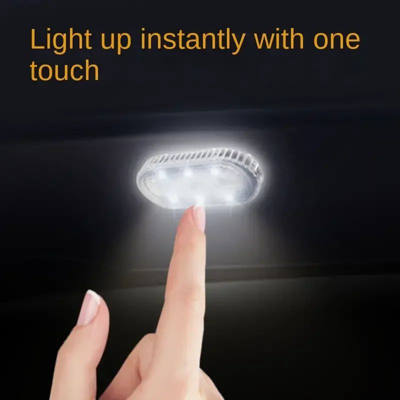 Mini Luminária de Leitura com Sensor de Toque - Luz de Teto Automotiva e Luminária de Ambiente com Carregamento USB