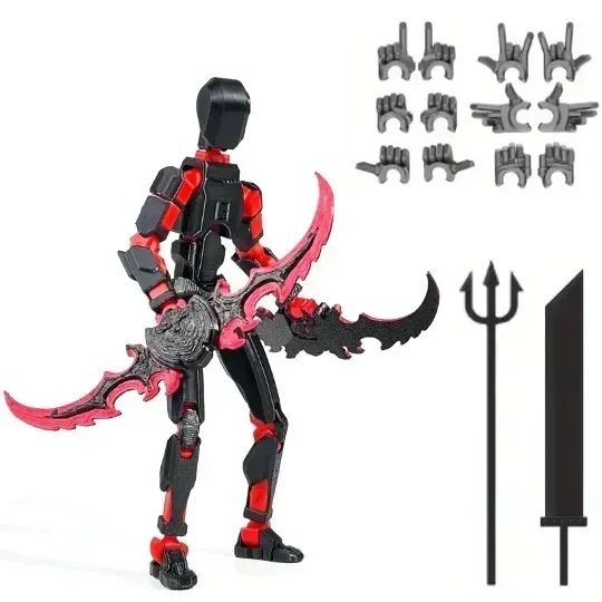 3D Printed Movable Shapeshift Robot Action Figuras 3rd Generation Lucky 13 Figure Toys Dummy DIY Mannequin Decompression Toys