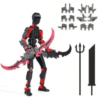 3D Printed Movable Shapeshift Robot Action Figuras 3rd Generation Lucky 13 Figure Toys Dummy DIY Mannequin Decompression Toys