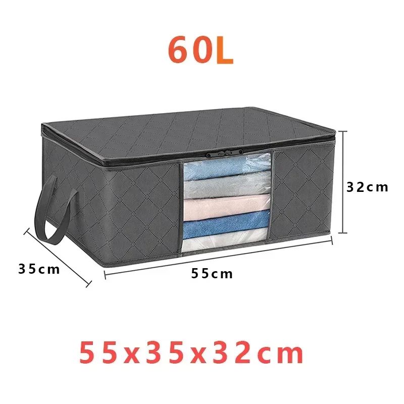 Storage Bag Foldable Large Capacity Clothes  Blanket Storage Bags Storage Containers for Organizing Bedroom Closet Clothing
