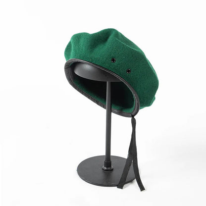 Large Size Wool  Military  Army Berets Hat for Big Head Unisex Men Women Devil Soldier Winter Warm Wide Beret Cap Painters Hats