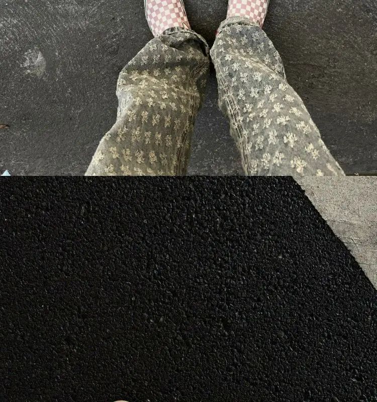 Calça Jeans Masculina Slim Reta Hiphop Estilo Europeu e Americano de Grife Jacquard Estampa Full Print Trendy de Rua