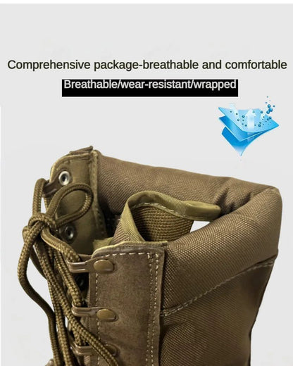 2025 New Man Tactical Combat Boots Men Outdoor Hiking Desert Boots Breathable Male Ankle Boots Jungle Shoes