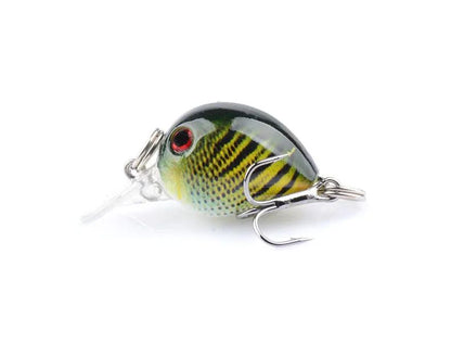Novo Wobbler de Pesca para Carpa Isca Artificial Anzol Único BKK Isca Falsa a Laser Luya Rocha Água Flutuante "Homenzinho Gordo" 3,3CM/2G