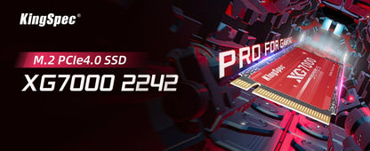 KingSpec 1TB 2TB 512GB NVMe PCIe 4.0x4 M.2 2242 SSD Interno de Alta Performance M2 NMVe SSD Velocidade de até 7200/6400 MB/s