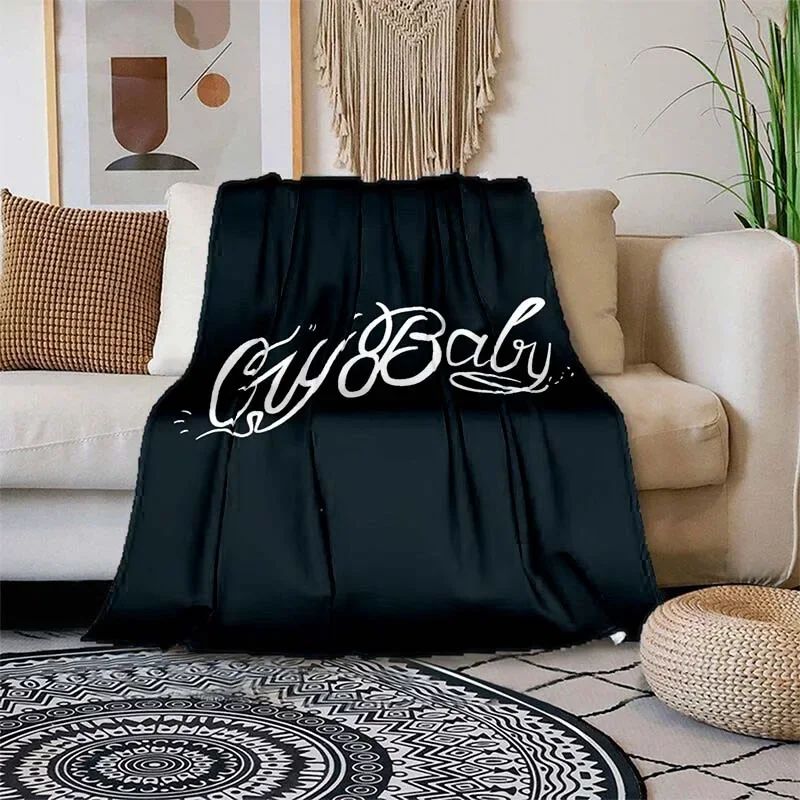 Satanic Cry Baby Lil Peep Flannel Blanket  , Soft Fluffy Warm Sofa Bed Throw Blanket More Size?fans warm gifts