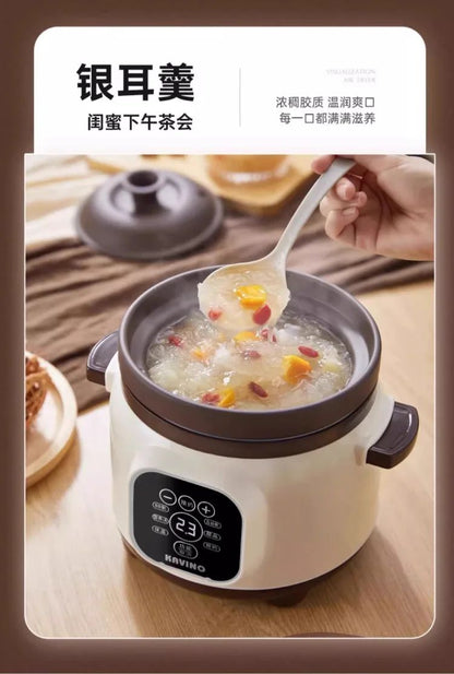110V/220V Pure Ceramic Electric Slow Cooker Automatic Home Kitchen Appliance Taiwan Made USA Export
