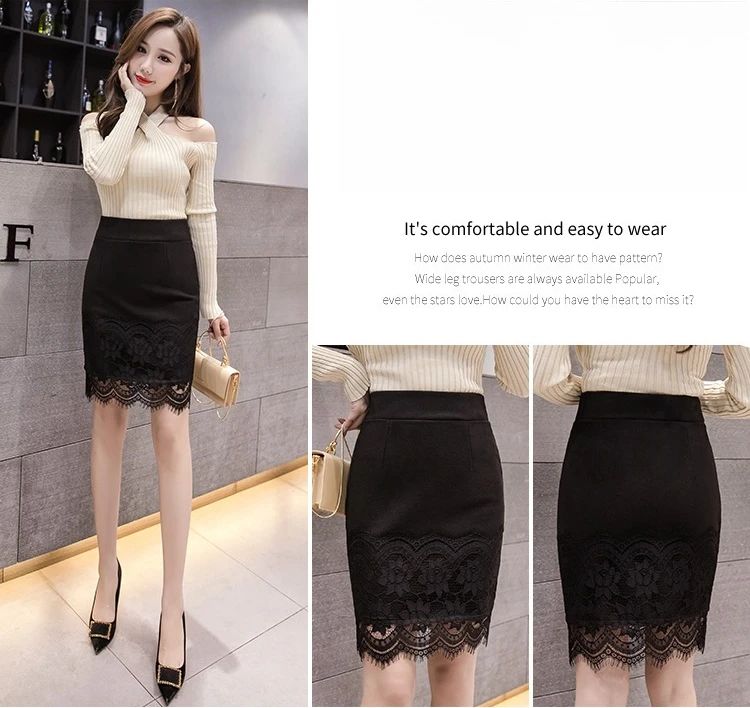 High-Waisted Slim-Fit Fresh A-Line Skirts 2025 Summer New Lace Short Plus Size Skirts Stylish INS Style Bodycon Skirt