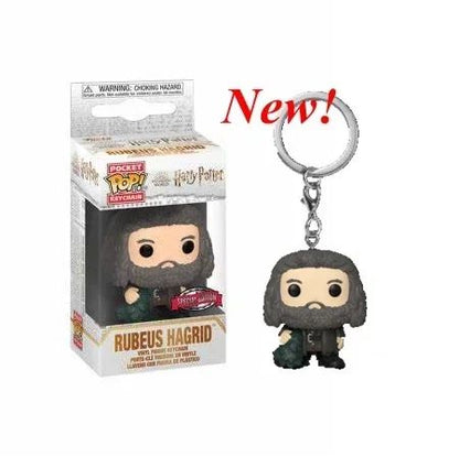 2025 Novo Chaveiro FUNKO Harry com Caixa Ginny Ron Fawkes Hedwig Hermione Pocket Boneco de Ação de Vinil Brinquedos Presentes Decoração