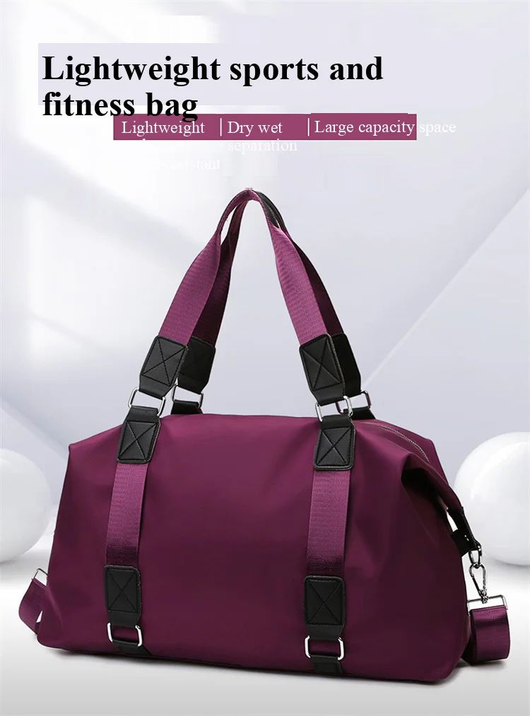 Large Gym Bag with Wet Dry Compartment | Sport Duffel for Women Men | Travel Tote