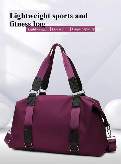 Large Gym Bag with Wet Dry Compartment | Sport Duffel for Women Men | Travel Tote
