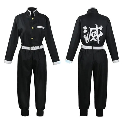 Anime Iguro Obanai Kimono Uniform Anime Pruik Cosplay Kostuum Halloween Feest