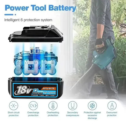 6AH 8AH 10AH 12AH Para bateria Makita 18V Ferramentas Elétricas Substituição Li-ion LXT BL1840 BL1850 para chave de fenda 18V com BMS