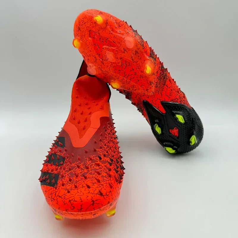 New Men Football Field Boots Professional Original Soccer Shoes Resistant Unisex Comfortable Ankle Cleats Football Shoes Outdoor