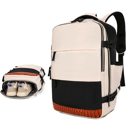 Mochila de Viagem Grande Capacidade Multifuncional para Laptop Escolar Esportes ao Ar Livre Diária com Compartimento para Sapatos