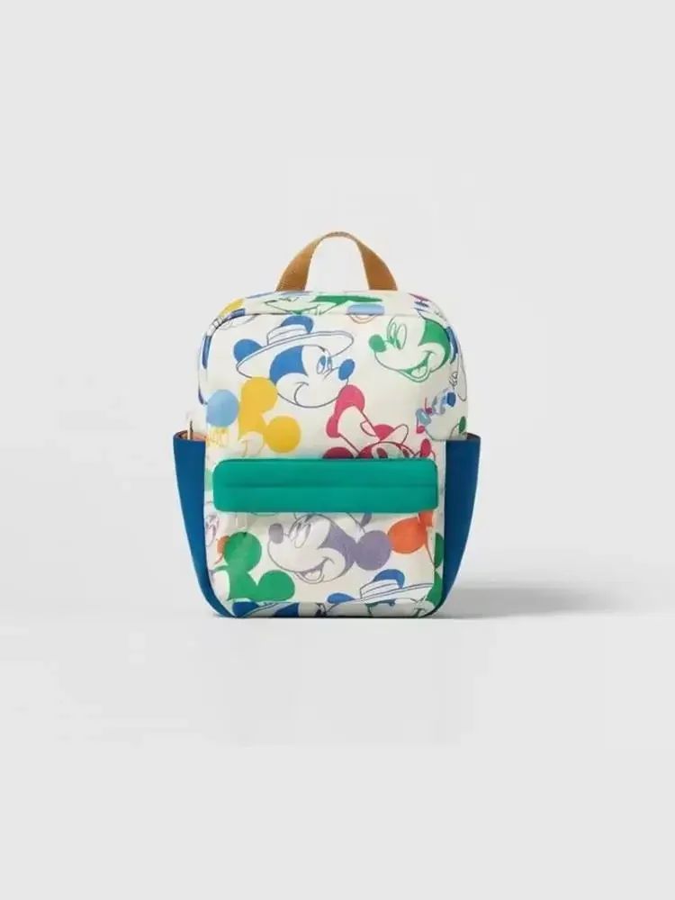 Nova Mochila Infantil da Disney, Bolsa Escolar de Jardim de Infância Bonita, Mochila de Viagem Unissex de Grande Capacidade para Crianças