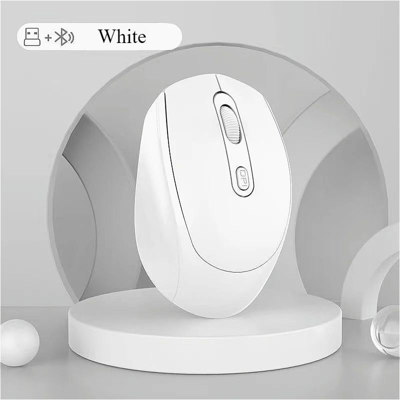 MINGCVIL Wireless Mouse RGB Rechargeable Bluetooth Mice Wireless Computer Ergonomic Gaming Mouse for Laptop PC adjustable DPI