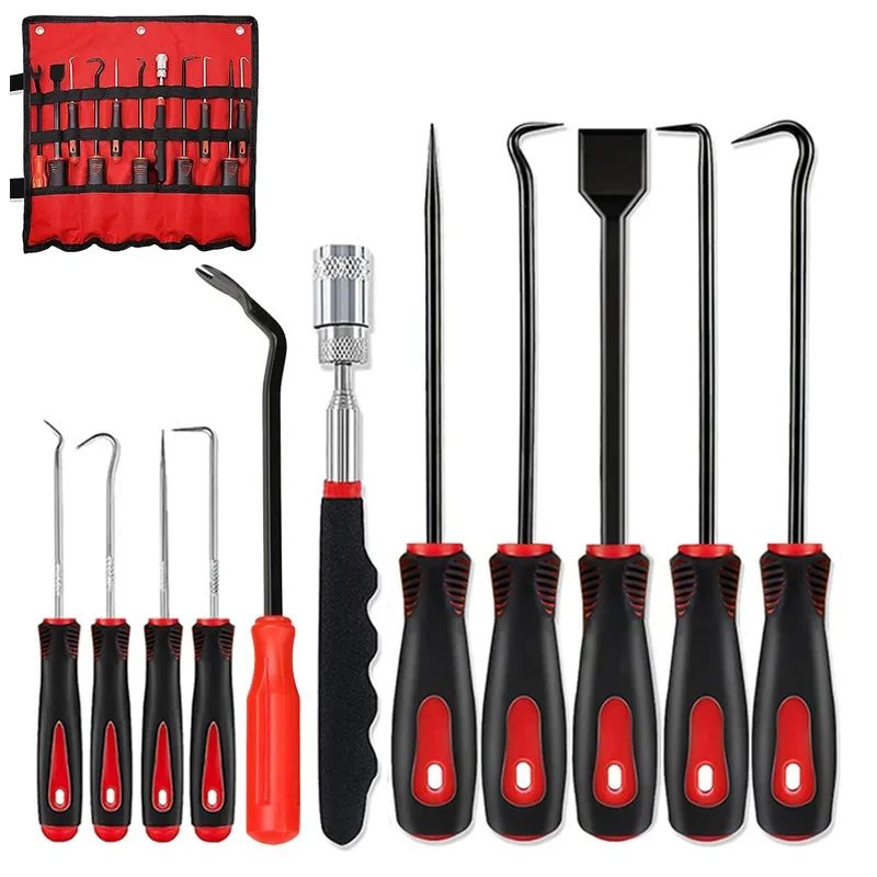 4/11pcs Car Pick Hook Set O Ring Oil Seal Screwdrivers Puller Remover O-Ring Seal Gasket Auto Repair Tools