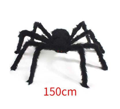 30cm/50cm/90cm/150cm/200cm Extra Large Plush Black Spider Outdoor Home Bar Party Haunted House Horror Props Halloween Decoration