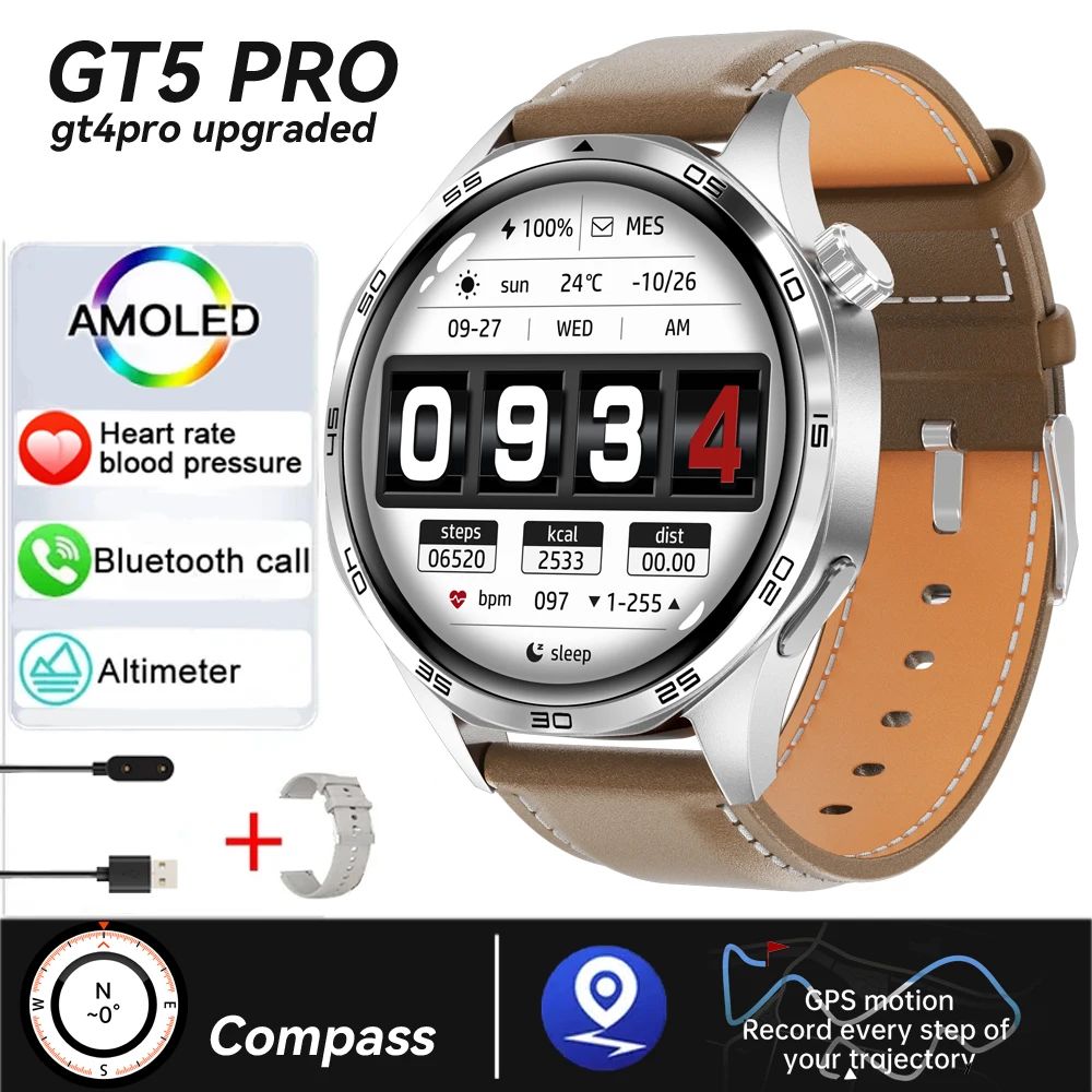 Xiaomi 2025 New GPS NFC Smart Watch Men 360*360 AMOLED Screen Heart rate Bluetooth Call IP67 Waterproof Man Smartwatch
