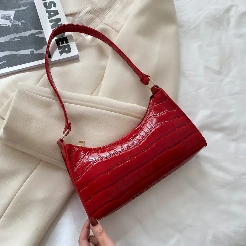 Fashion Exquisite Shopping Bag Retro Casual Women Totes Shoulder Bags Female Leather Solid Color Chain Handbag for Women 2024