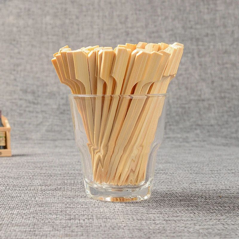 9CM/12CM 100 PCS Bamboo Skewer Meat Skewer Disposable Barbecue Bamboo Skewer Spicy Hot Pot Skewer Fruit Skewer Fork