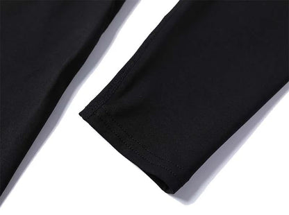 Spider Print Long Sleeve Compression Shirts for Men Gym Workout Rash Guard Undershirts Baselayers Athletic Quick Dry Tees Tops