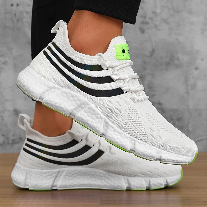 Tênis Esportivo Masculino Casual Leve Respirável Antiderrapante Calçados para Corrida e Caminhada ao Ar Livre Tênis Esportivo para Jogging
