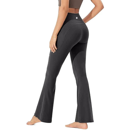 Tummy Control & Butt Lifting Flare Leggings for Tall Women, High Waisted Toning Workout Pants